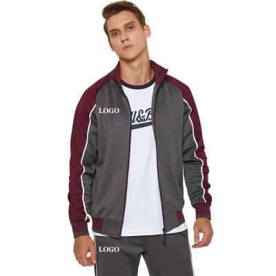 China high quality wholesale custom made sportswear Anti-wrinkle logo tracksuit set men sportswear tracksuits for sale