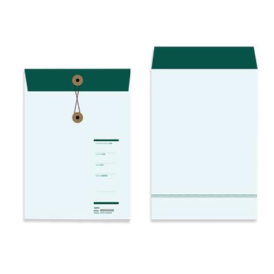 China Place files White cardboard A4 thickened document bag paper large capacity bidding information bag customized printing logo for sale