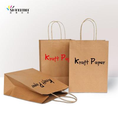 China Recycled Materials Factory Hot Sales Kraft Paper Bag Custom Size Paper Bags With Your Own Logo for sale