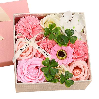 China Home Decoration/Festival/Valentine/Wedding/Finishing Gifts Rose Soap Flowers Mothers Day Valentine's Day Gift Mom Flower Box Rose Flowers Gift Lovely for sale