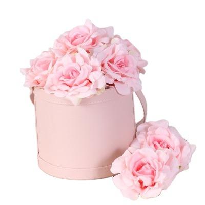 China Home Decoration/Festival/Valentine's Day/Wedding/Colorful Finishing Artificial Flowers Rose Head Silk Cloth Wedding Rose Flowers Artificial White 10CM New for sale