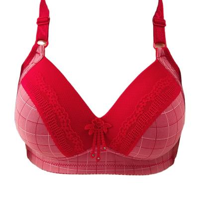 China Best Selling Breathable Underwear Women's Red Push 40 Plus Size Bras Large Size Women's Underwear Plus Size Bras for sale