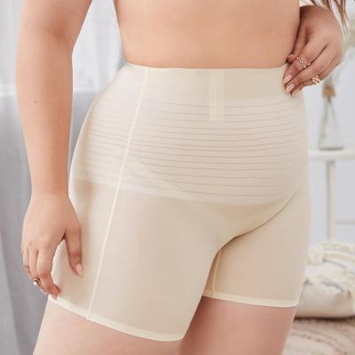 China New High Elasticity Wholesale Antibacterial Boxer Panties Women Nylon Thin Thigh Shorts Panties Plu Size Thigh Length Briefs Oversized Underwear for sale