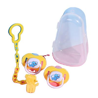 China Cute BPA Free Wholesale Nipple Silicone Food Grade Baby Silicone Pacifier Set Hot Sale Comfy Soother Products for sale