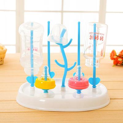 China BPA Free PP Material Eco-friendly Baby Bottle Drying Rack BPA Free Baby Nipple Milk Bottle Drain Holder for sale