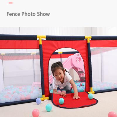 China Safety In Stock Portable Luxurious Baby Playpen Indoor Play Fence Safety Baby Fence Playpen For Baby Safety for sale