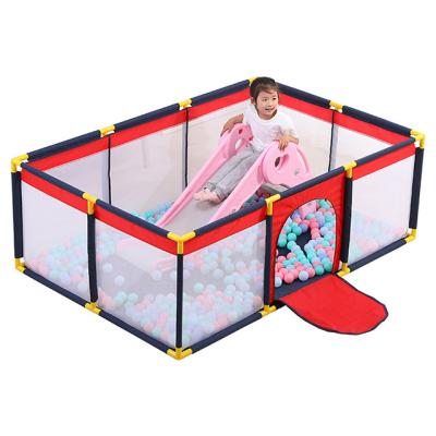 China New Safety Design Thickened Steel Pipe Baby Playpen Hot Selling Soft Fence Bed Bumper For Home Use for sale