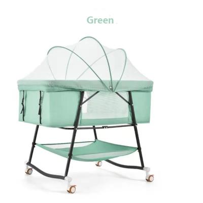 China 2021 New Trend Baby Crib Bed Hut Modern Portable Crib Children Cradle Bedside Crib Bed Baby Hutchs For Little Baby for sale