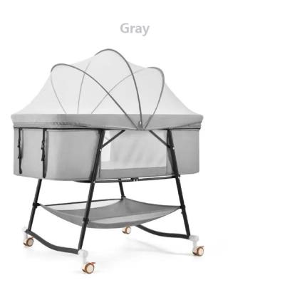 China 2021 Modern Wholesale Foldable and Portable Baby Swing Baby Cribs Cribs for Newborn Infant for sale