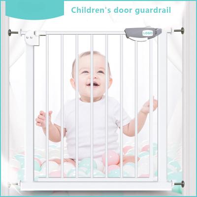 China Protect Baby and Pets' Property Using Low Price Safety Baby Gate Baby Gate with Cat Door Bed Gate for Baby with Pressure Mount for Stairs for sale