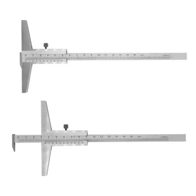 China Size/Depth Fine Quality Stainless Steel Vernier Depth Calipers Depth Gauge 0-150mm for sale