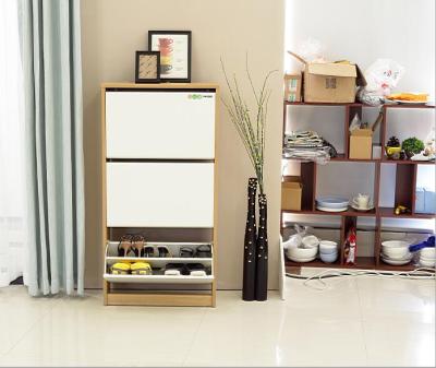 China Home Furniture (Others) Adjustable Shoe Rack Rotating Storage Wooden Shoe Racks for sale