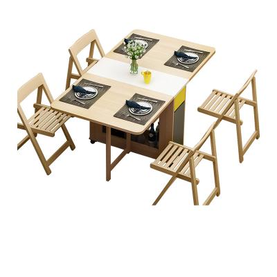 China Foldable Modern Multifunctional Dining Folding Table Set For Home for sale