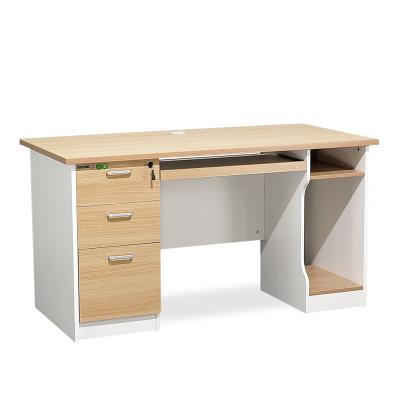 China Convertible Modern Design Office Workstations Furniture Staff Computer Desk Table With Drawer for sale