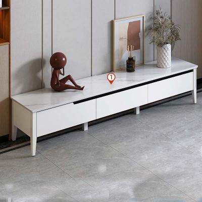 China (Other) Modern Funky Bedroom Furniture Adjustable Living Room TV Stands With Drawer Storage I Shaped TV Stand for sale