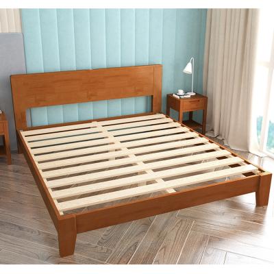 China Factory Price Foldable Hot Selling Solid Wood Bedroom Furniture Frame Bed With Modern Design for sale