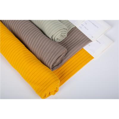 China Viable factory wholesale popular style high quality needle drawn rib knit fabric customized for sale