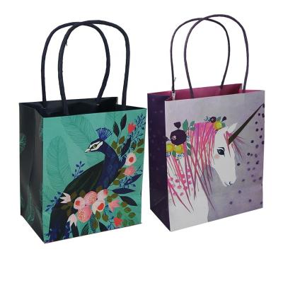 China Disposable Custom Logo Recyclable Retail Paper Gift Shopping Packaging Thank You Bags For Boutique for sale