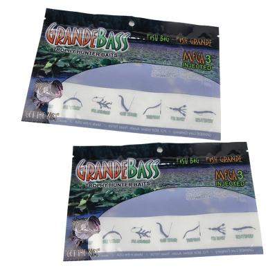 China Recyclable Custom Plastic Soft Bass Bait Spinner Bags Good Quality Swim Baits Baits Plastic Bags for sale