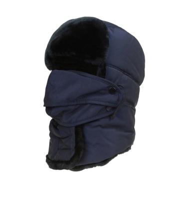 China breathable & Lei Feng Hat Waterproof Windproof Hat Men Winter Warm Female Cotton With Mask Neck Thickening Ushanka Earflap Hat for sale