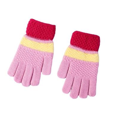 China Jacquard Youki 2020 Winter Magic Gloves 7-12 Years Kids Keep Warm Stretch Knitted Mittens Gloves for sale