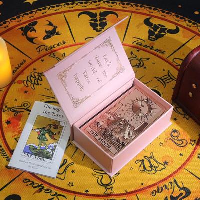 China Paper Custom printing wholesale deck 7x12cm 78 cards original tarot cards with guidebook for sale