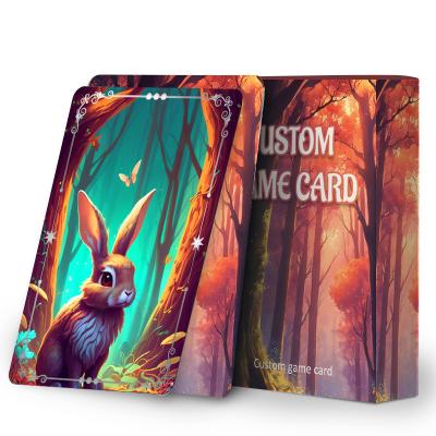 China Paper Printing Flash Card Game Custom Logo Playing Card Dungeons And Dragons Sports Poke Mon 1 Piece Cards Game for sale