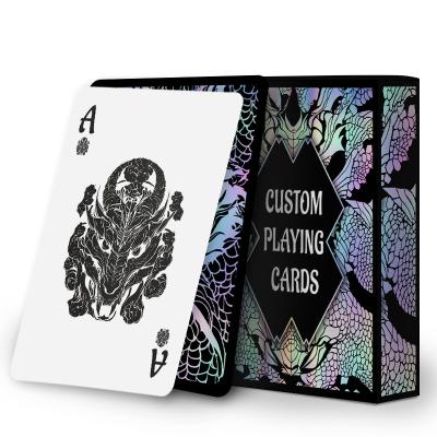 China Paper Customized Logo Paper Card Game Playing Cards Advertising PVC Waterproof Playing Cards for sale