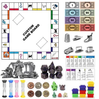 China Paper Custom Intellectual Board Game Monopoli New Products Intelligent Board Games Custom Boardgame Board Set OEM Time Comply Color for sale