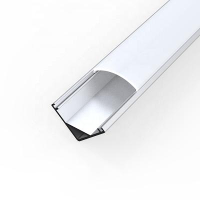 China Wardrobe 90 Degree Aluminum Extrusion LED Profile Edge Bed Corner Channel For Strip for sale