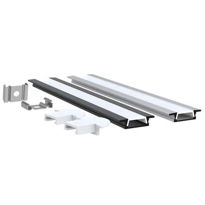 China Heatsink Customized Ultra Slim Length Trim Include Mounted Square Strip LED Anodizing White Aluminum Channel for sale