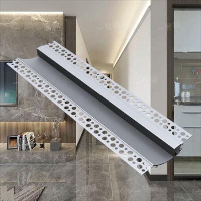 China Good Quality Aluminum Profile Radiator Light LED Profile Plaster Corner Recessed Drywall Mounted LED Aluminum Extrusion Profile for sale