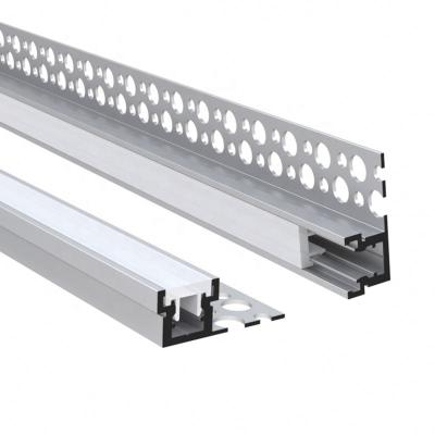 China Heatsink Drywall Mounted Small Plaster In Aluminum Extrusion LED Profile With Housing Cover for sale