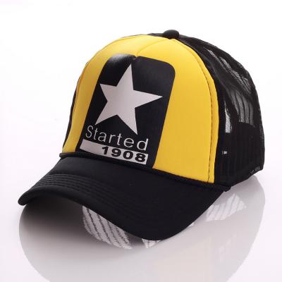 China YUEXING Wholesale Free Sample COMMON Five-pointed Star Logo Distressed Trucker Hat for sale