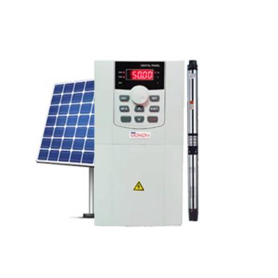 China 0.75kw 1.5kw 2.2kw solar pump system single phase 380v solar pumping inverter for 1hp 2hp 3hp submersible pump drive for sale