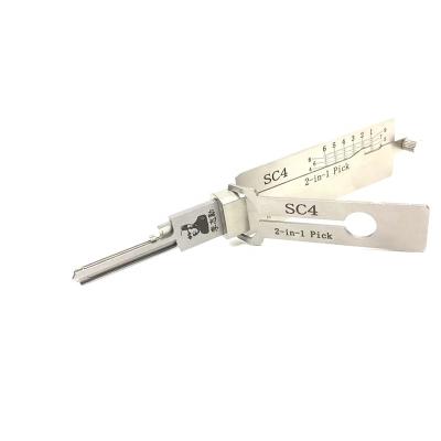 China LISHI SC4 Stainless Steel Pick Decoder KW5 SC1 M1 R52 LW4 Lishi Locksmith Tools for sale