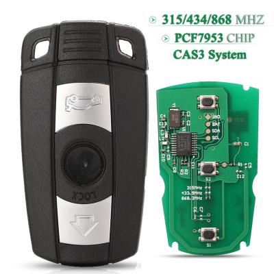 China ABS plastic BMW 1/3/5/7 series X5 X6 X3 X5 X6 CAS3 2006-2011 315/434/868 car remote key for sale