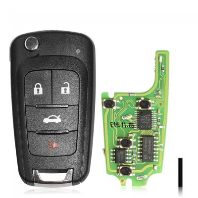 China ABS+Metal XNBU01EN .XHORSE VVDI GM Flip Type 4 Buttons Universal Wireless Remote Key for sale