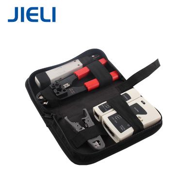 China Lan Cable 4 in 1 Lan Cable Tool Kit Wholesales RJ45 LAN Networking Crown Telecom Installation Tool Kit for sale