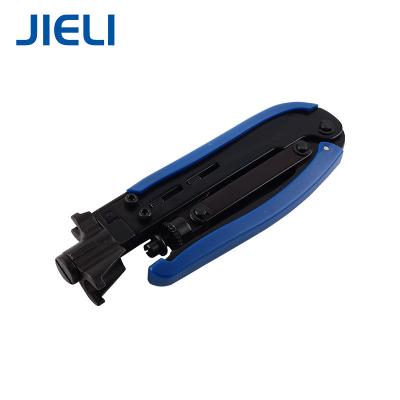 China PP F Connector RG6 RG59 RG7 RG11 Coaxial Cable Crimper Compression Crimp Tool for sale