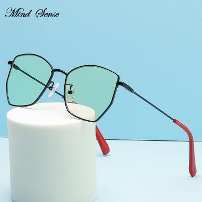 China 2022 New China Light Blue Light Wholesale Optical Glass Frames Stainless Steel Mind Sense Kid Eyeglasses Metal Spectacle for sale