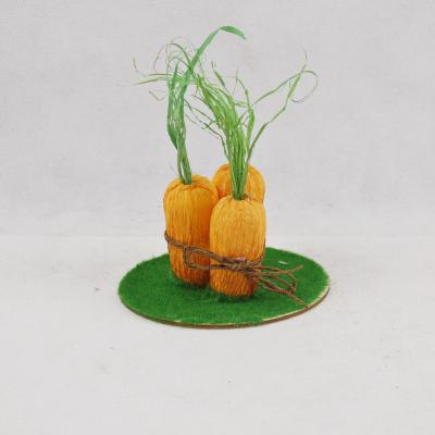 China 2022 Easter Carrot Handcrafted Decorations Simulation Carrot Foam Craft Gift Home Favor Easter Bunny Party Decor for sale