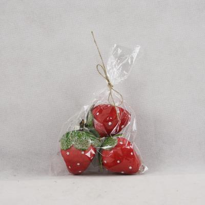 China Direct Selling Hand Made Simulation Factory Decorative Artificial Strawberry Easter Decorated Strawberries for sale