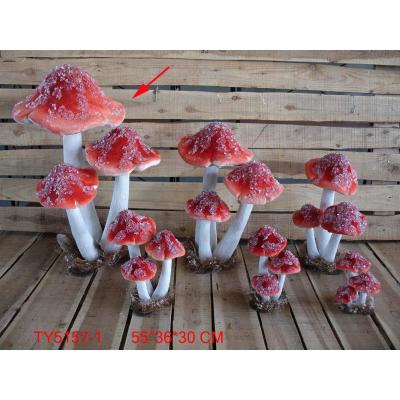 China Moss Gifts Wholesale Table Decor Colorful Mushroom Figurine for Home and Garden Decoration for sale