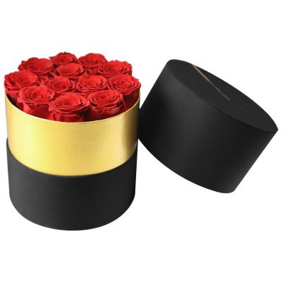 China Valentine Day Gifts Factory Supply Rose Flower Gift Box Decorative Preserved Wholesale For Celebration Wedding Valantine's Day Gift for sale