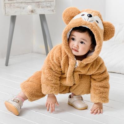 China 2020 New Baby Longsleeve Baby Caterpillar Costume Animal Fleece Jumpsuit Cartoon Design for sale