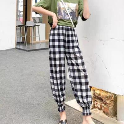 China 2021 New Design QUICK DRY Women's Harem Pants Causal Prints Pants Harem Pants Skinny Spandex/Cotton Mid Waist 1 Casual Chiffon 2pcs for sale