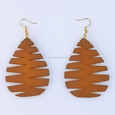 China BOHEMIA Fashion Earring Women Wooden African Wooden Earrings Jewelry for sale