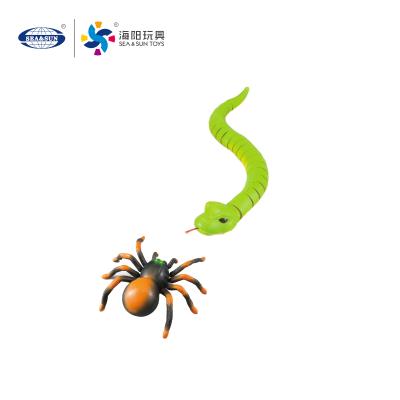 China New Wholesale Eco-friendly RC Radio Control Toys Infrared Plastic Animal Snake And Spider RC Model With USB Charger for sale