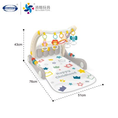 China New Product Baby Toys 2 In One Foot Fitness Walker Toy Baby Play Mat 51*49*43CM for sale